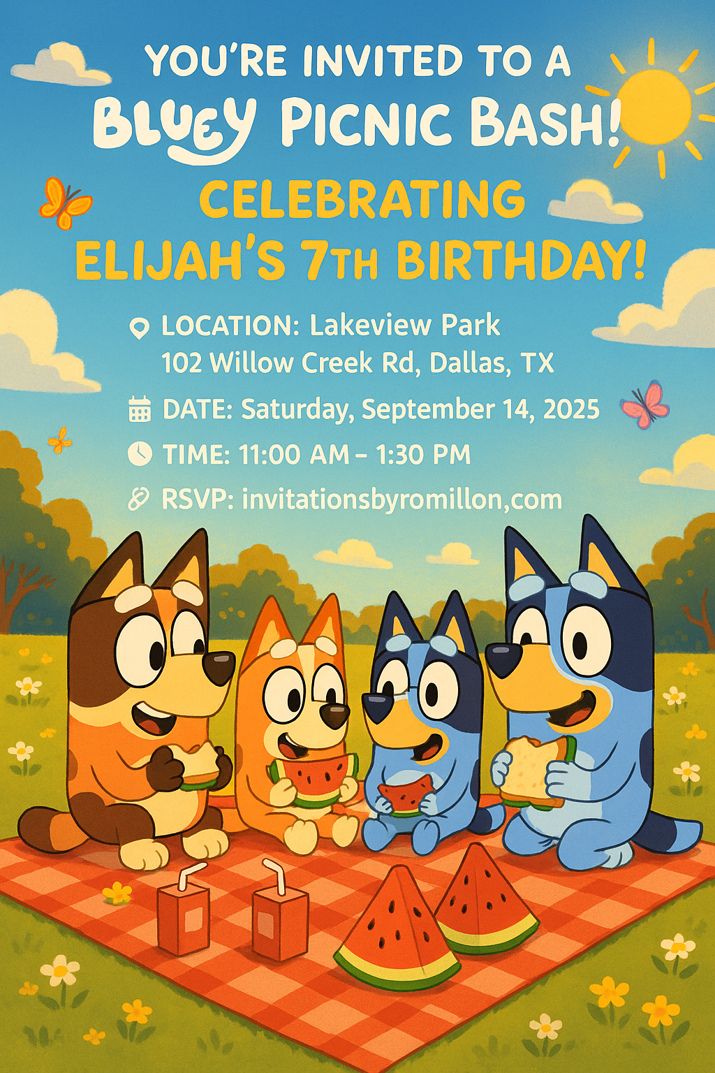 Bluey Picnic Party